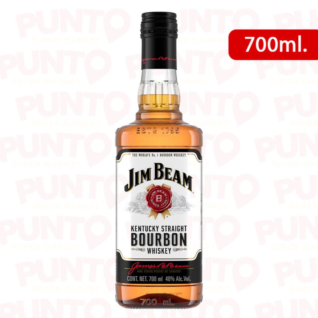 BOURBON WHISKEY JIM BEAN WHITE